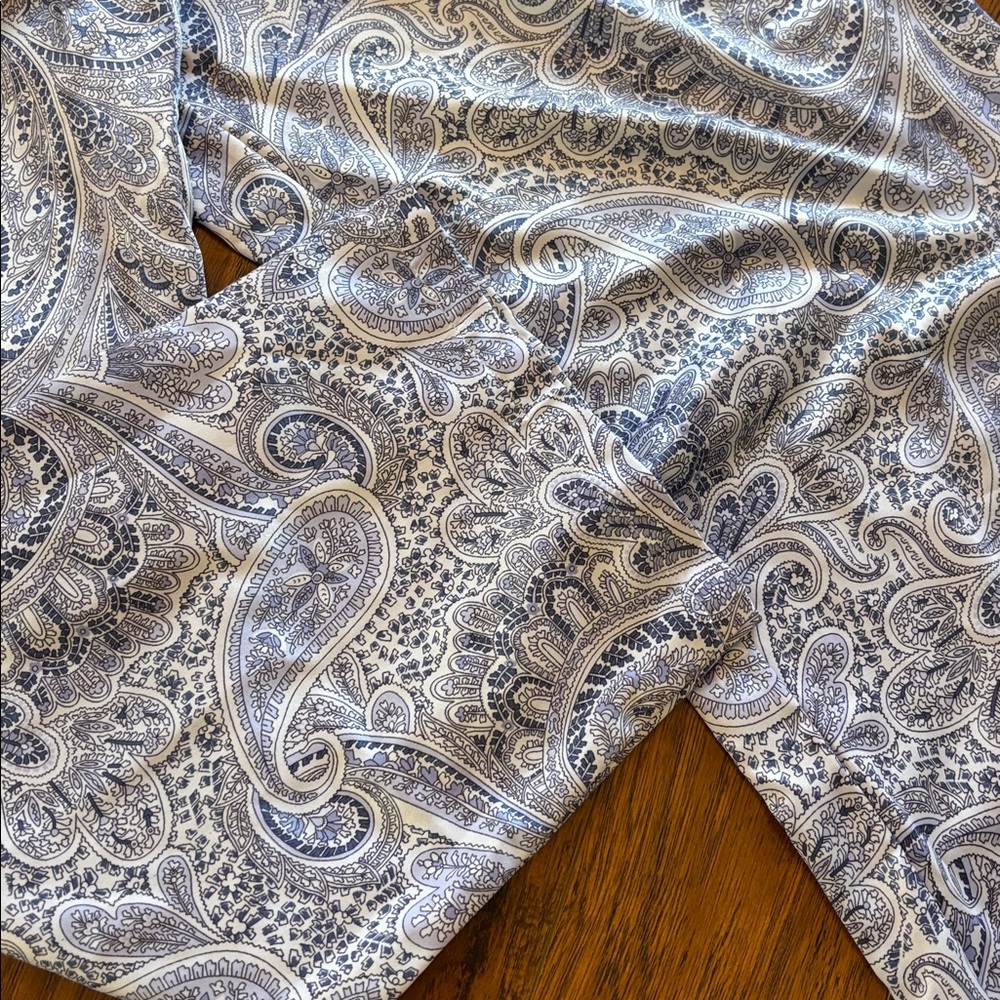 MISS ELAINE 2-pc PAJAMA SET gorgeous paisley set like new sz XL - Picture 5 of 8